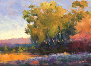 Landscape painting by Lilly Szulc