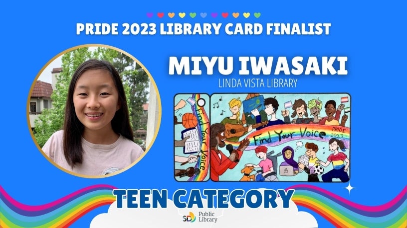 Miyu Iwasaki Pride 2023 Library Card Finalist