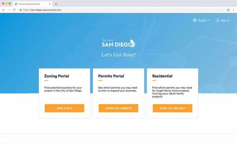 OpenCounter with Residential Portal