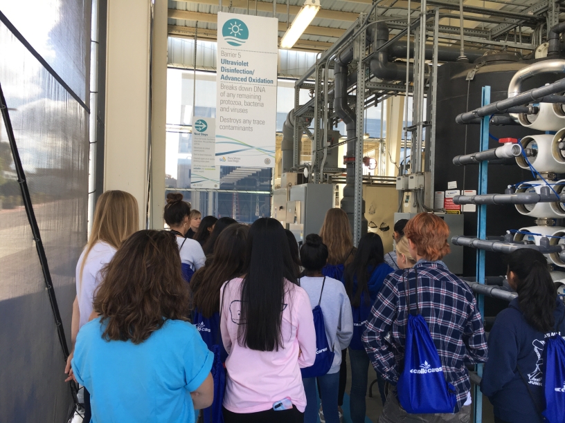 Group touring Pure Water San Diego facility
