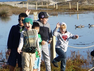 Kids at the Wetlands