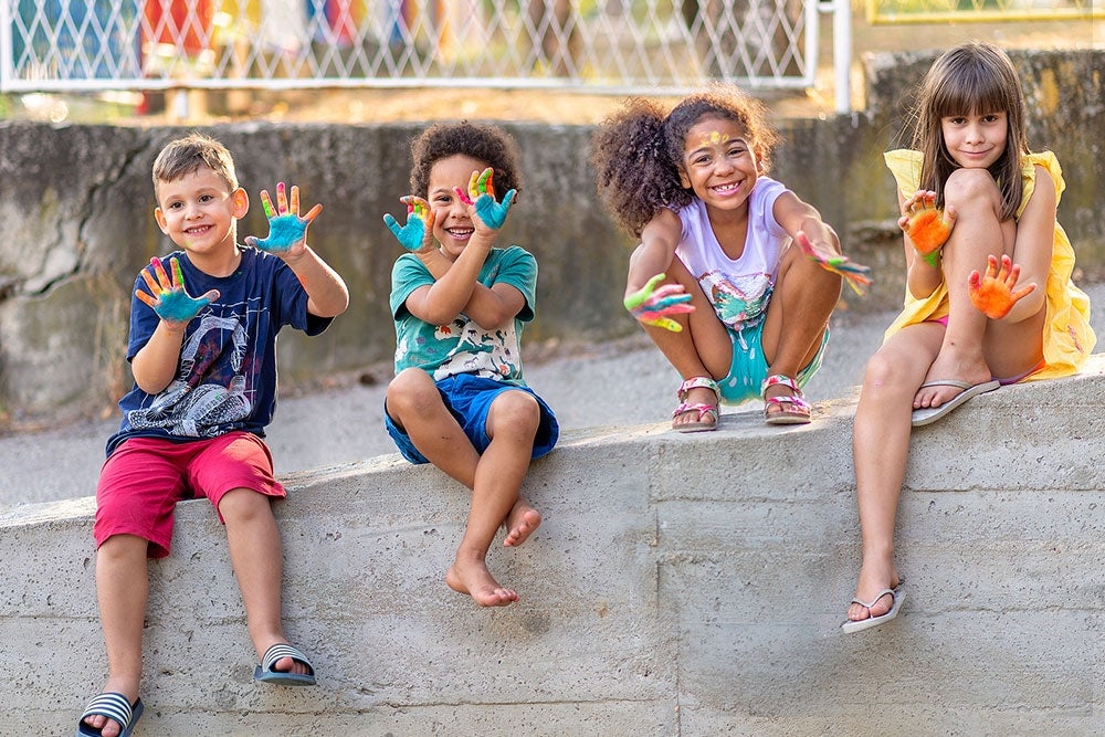 Group of Cheerful Kids