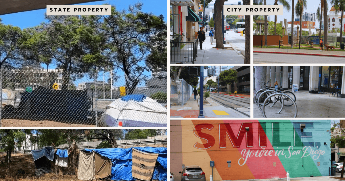 Homelessness State Property vs City Property