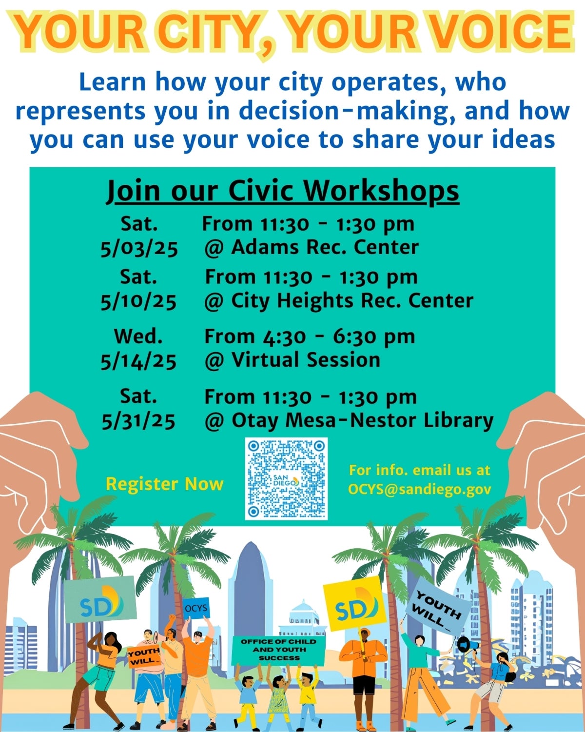 Your city your voice flyer