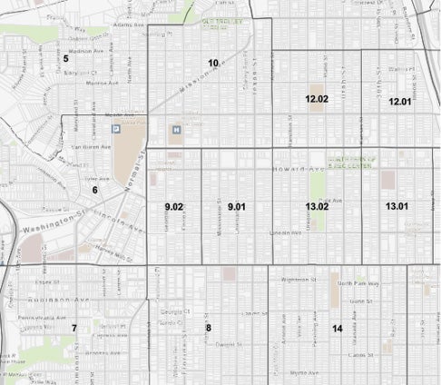 Screenshot of Geographic Boundary Viewer Tool