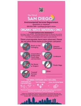 Organic Waste Materials only
