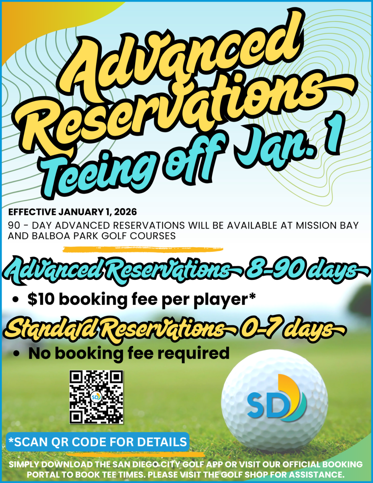 Flyer for Golf Division Announcement