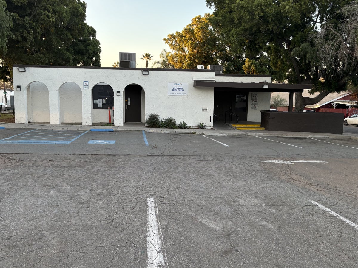 outside of the San Ysidro Senior Center building