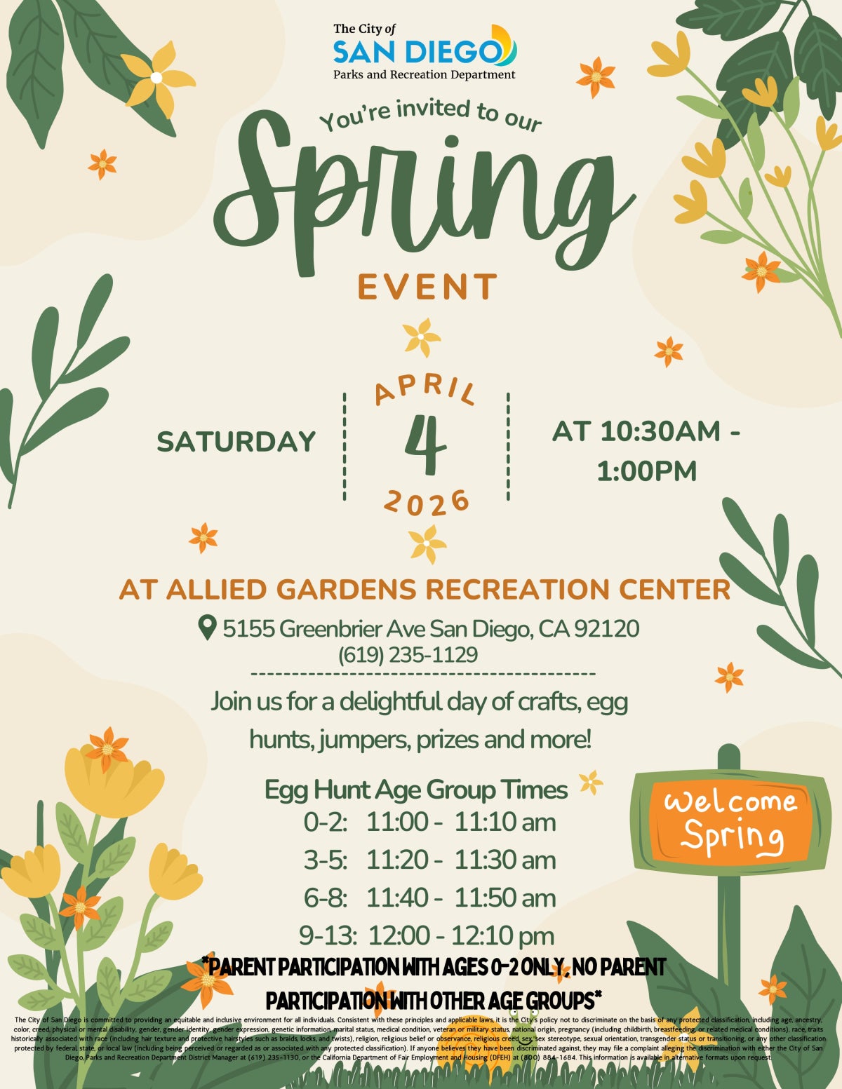 allied-gardens-recreation-center-spring-event-flyer