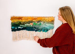 Weaving tapestry by Jess Pickering