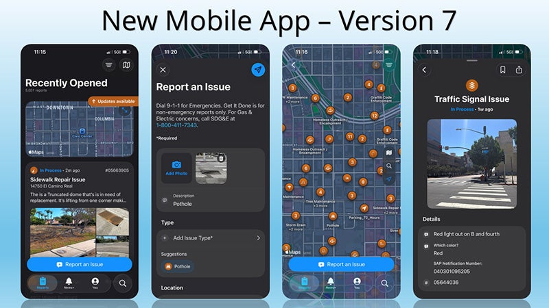 Screenshots of new mobile app for Get It Done