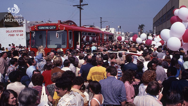 San Diego Trolley in 1980