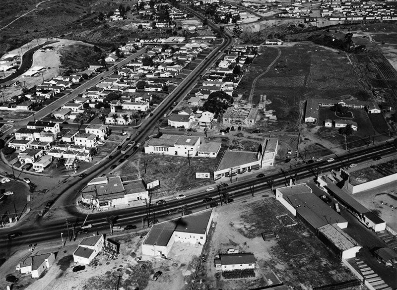 1948 College and El Cajon Blvd aerial
