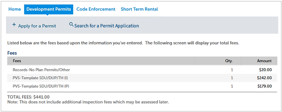 A screenshot of the screen that shows the instructions to pay. 