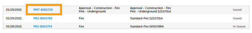 A screenshot showing where to click to select the PMT. 