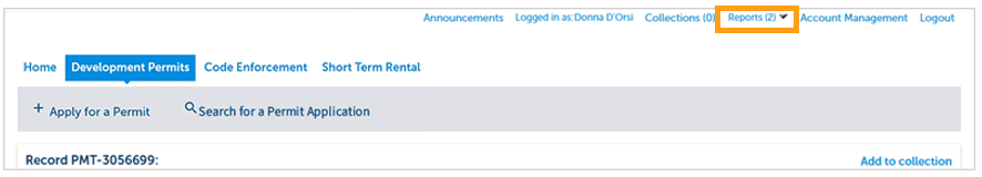 A screenshot showing where to click on the "Reports " drop down and where to select "Approval."
