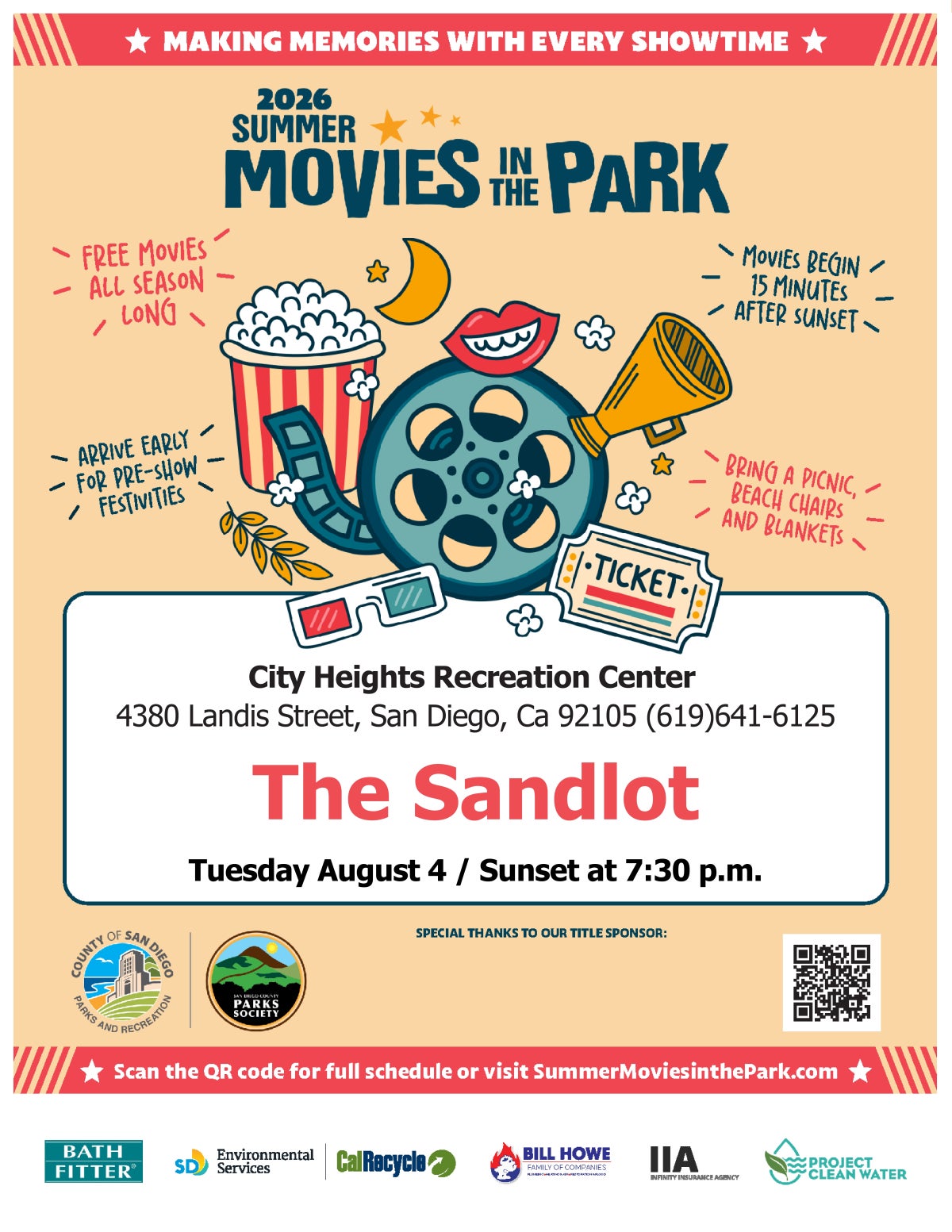 Summer Movies in the Park at City Heights Recreation Center