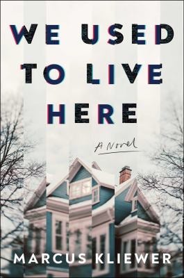 The cover features what appears to be a blue Tudor style house with white trim. The image is broken vertically into 6 misaligned pieces. The title is above the image in dark font, with the author’s name below the image in white font.  