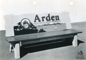 1945 Advertising Benches