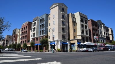 Corner of new housing development