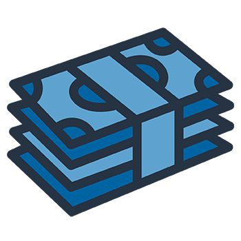 Stack of money icon