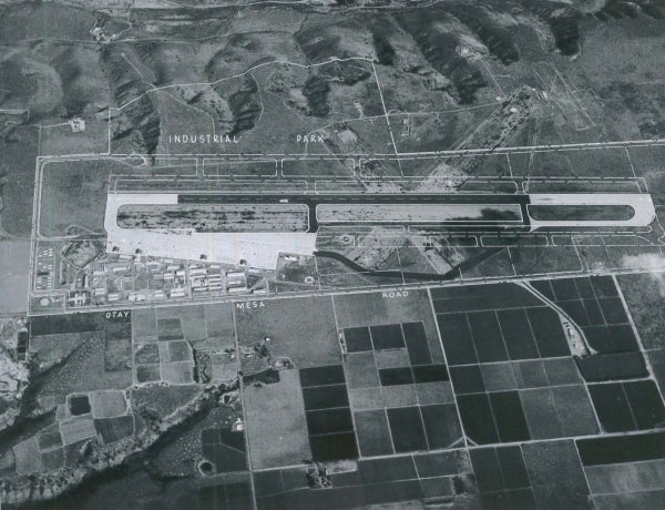 This is a photo of Brown Field Airport in 1968.