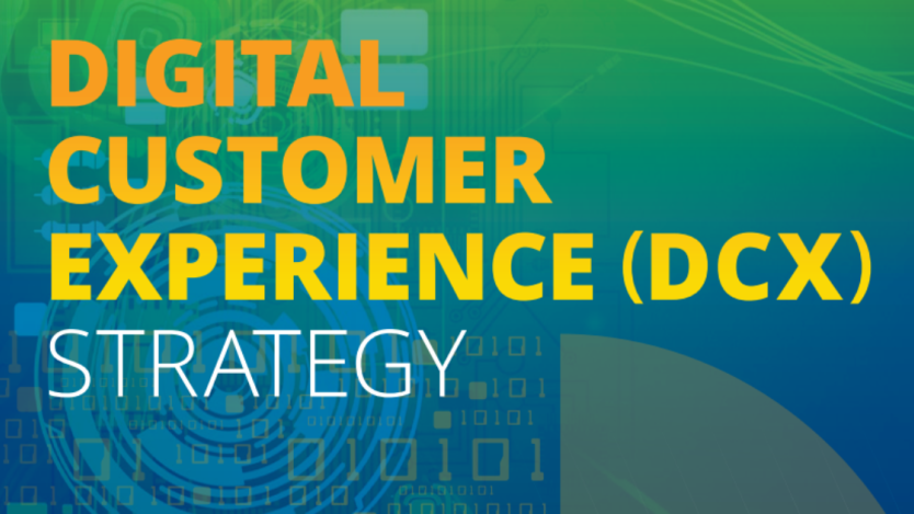 text reads: digital customer experience (DCX) strategy 