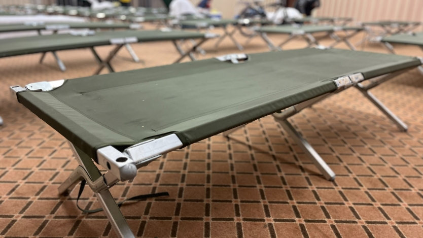 20th & B homeless shelter cots