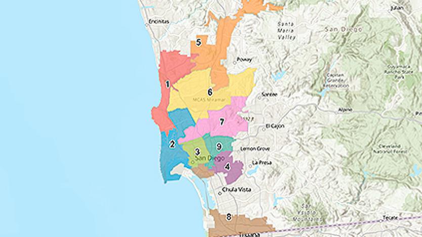 Council Districts map