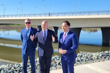 Mayor Gloria, Federal Leaders Announce Completion of Landmark West Mission Bay Drive Bridge