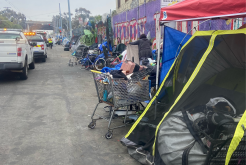 Homeless encampment