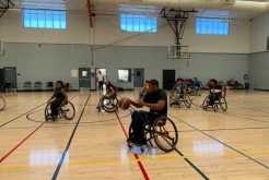 Basketball in wheelchairs