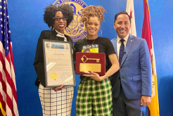 Mayor Todd Gloria with Andra Day 