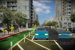 Using San Diego's New Protected Bikeways