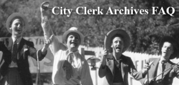 City Clerk Archives FAQ