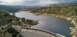 Aerial view of Barrett Reservoir