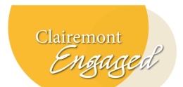 Clairemont Engage logo with two half circles