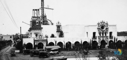 Black and White Construction of Exposition Buildings&#44; c1911