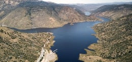Aerial view of El Capitan Reservoir