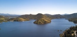Aerial view of Hodges Reservoir