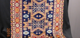 Large hand-made multi-color rug from Azerbaijan