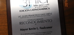 Wood and Silver Plaque from Edicion LatinoAmerica