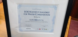 Black Framed - Mayor's Challenge Water Conservation