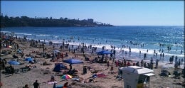 Photo of a crowded beach