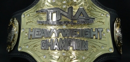 Gold and silver Heavy Weight Chamption belt&#44; Superstars of Spike TVs Impact Wrestling