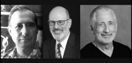 Black and White photo of three Opera Insights Presenters