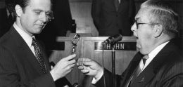 Changing Mayors in 1971 - Frank Curran to Pete Wilson