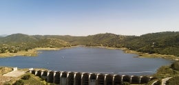 Aerial view of Sutherland Reservoir