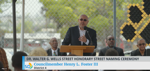 Pastor Dr. Walter G. Wells Honorary Street Naming Ceremony