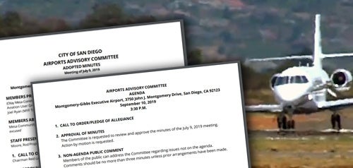 Airports Advisory Committee Meeting Agendas, Packets, and Minutes